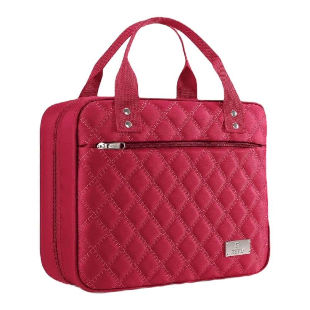 Estour Travel Toiletry Bag Large Makeup Bag Organizer with Detachable Mirror